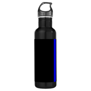 The Symbolic Thin Blue Line on a black decor 710 Ml Water Bottle