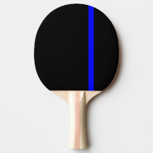 The Symbolic Thin Blue Line on a black decor Ping Pong Paddle