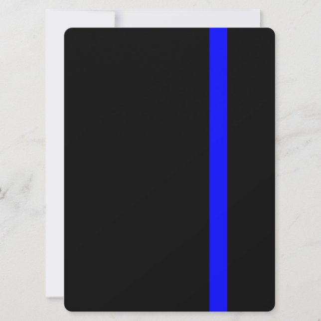 The Symbolic Thin Blue Line on Black (Front)