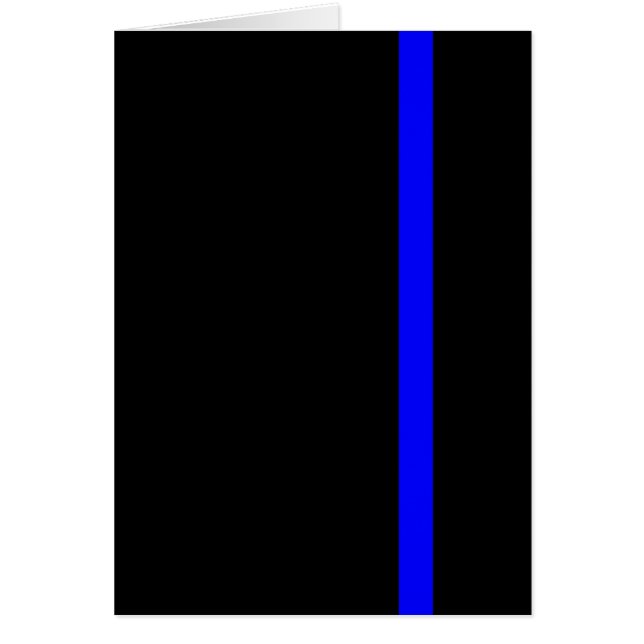The Symbolic Thin Blue Line on Black (Front)