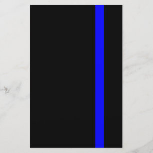 The Symbolic Thin Blue Line on Black Stationery