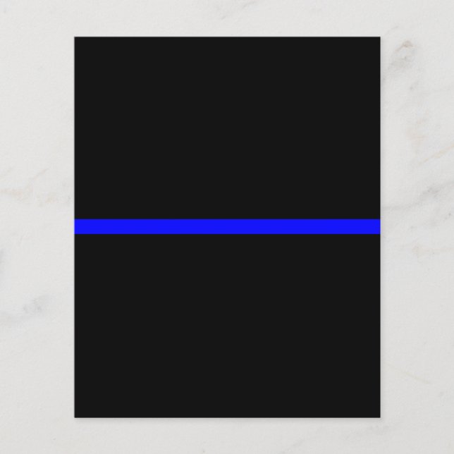 The Symbolic Thin Blue Line on Solid Black Flyer (Front)