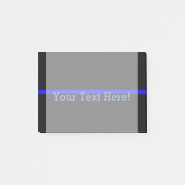 The Symbolic Thin Blue Line Personalise This Post-it Notes (Front)