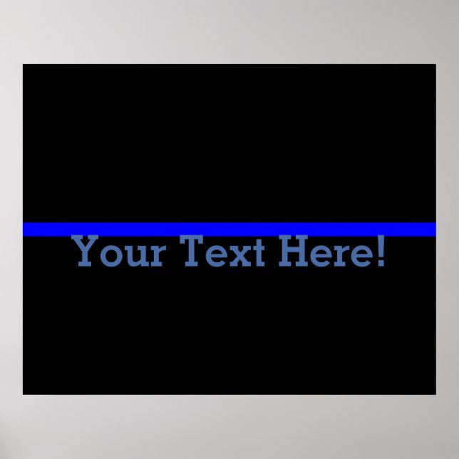 The Symbolic Thin Blue Line Personalise This Poster (Front)