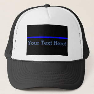 The Symbolic Thin Blue Line Personalise This Trucker Hat
