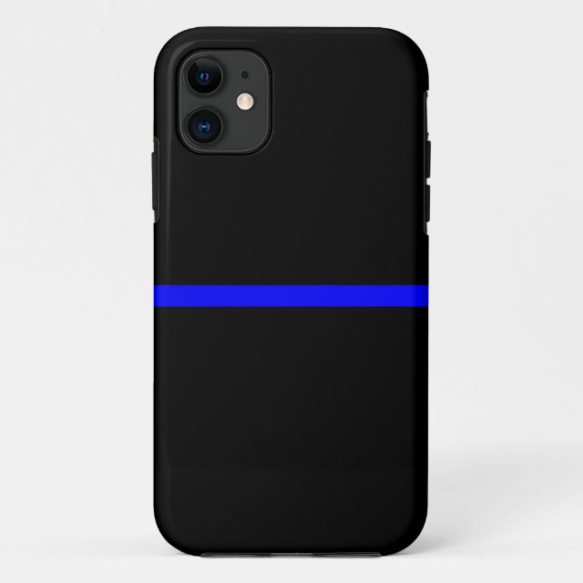 The Symbolic Thin Blue Line Statement Case-Mate iPhone Case (Back)