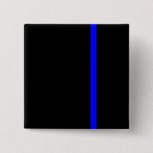The Symbolic Thin Blue Line Vertical 15 Cm Square Badge