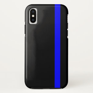 The Symbolic Thin Blue Line Vertical Case-Mate iPhone Case