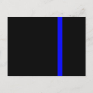 The Symbolic Thin Blue Line Vertical Postcard