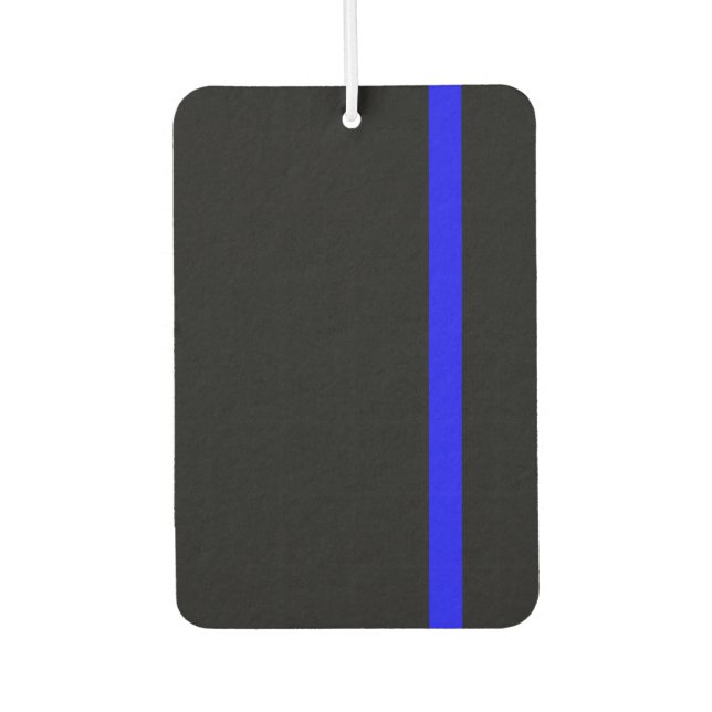 The Symbolic Thin Blue Line Vertical Style Car Air Freshener (Front)