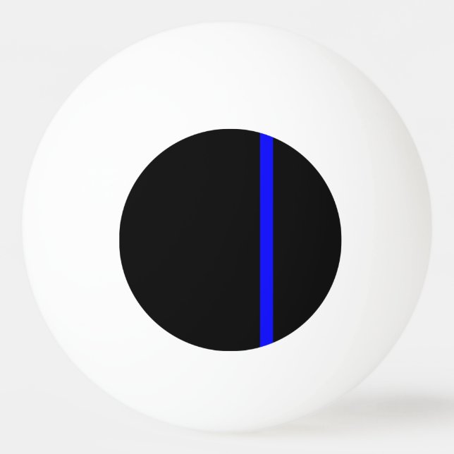 The Symbolic Thin Blue Line Vertical Style Ping Pong Ball (Front)