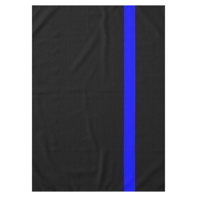 The Symbolic Thin Blue Line Vertical Style Tablecloth (Front)