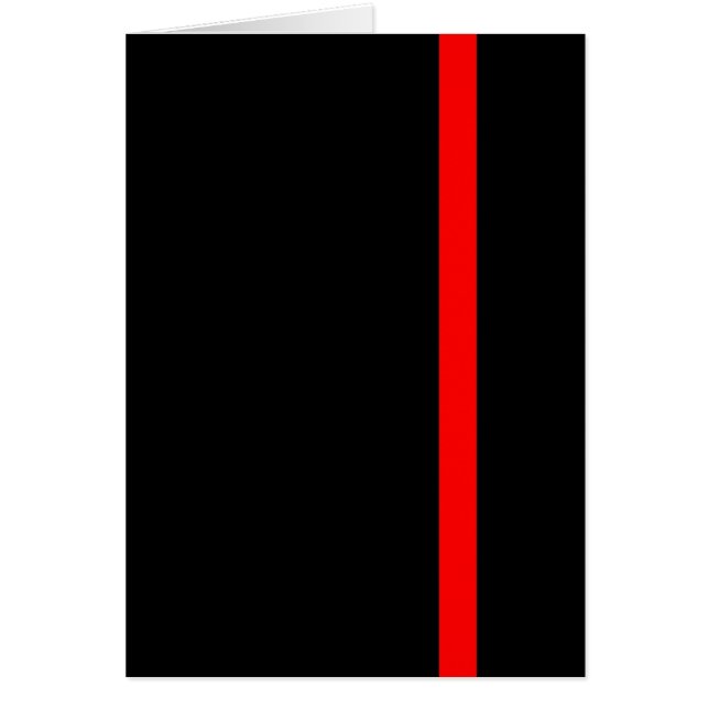 The Symbolic Thin Red Line on Black (Front)