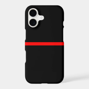 The Symbolic Thin Red Line on Solid Black on a