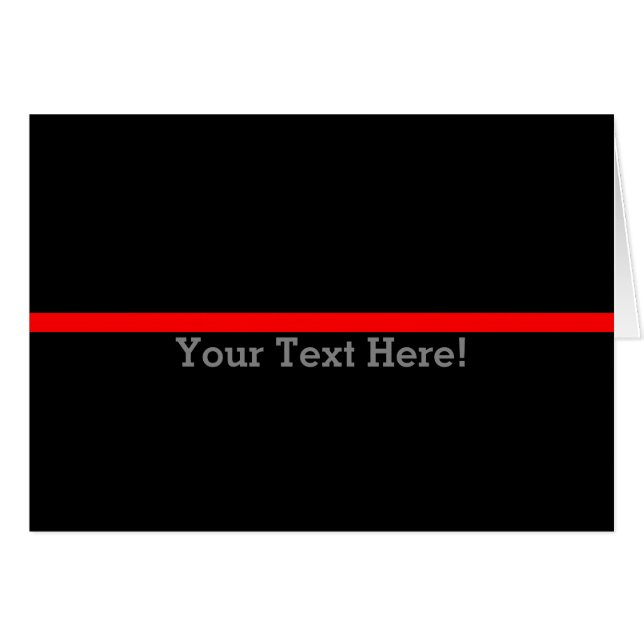 The Symbolic Thin Red Line Personalise This (Front Horizontal)