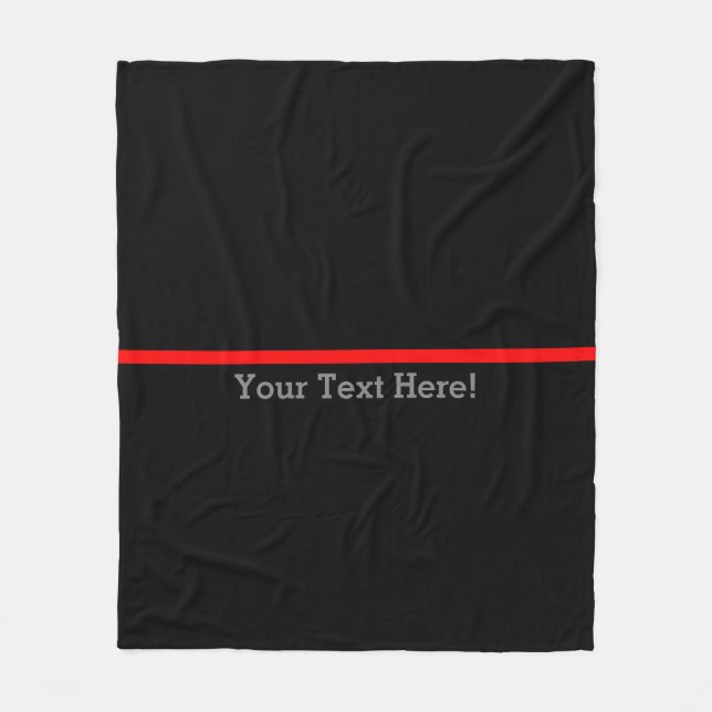 The Symbolic Thin Red Line Personalise This Fleece Blanket (Front)