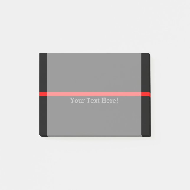 The Symbolic Thin Red Line Personalise This Post-it Notes (Front)