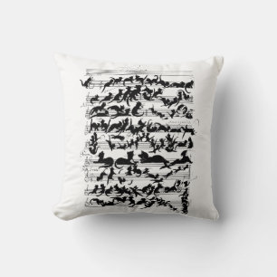 The Symphony of the Cat Vector Cushion