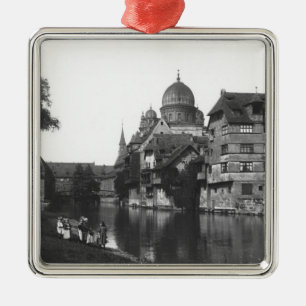 The synagogue at Nuremberg, c.1910 Metal Tree Decoration