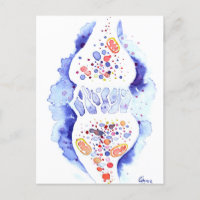 The synapse and the nerve impulse canvas print jig