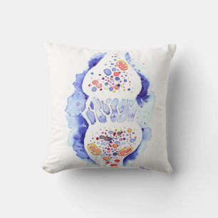 The synapse and the nerve impulse poster fleece bl cushion