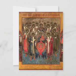The Synaxis of Archangel Michael Selected Saints   Postcard