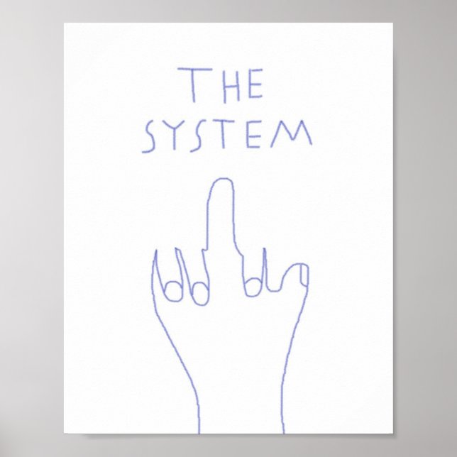 the system drawing art poster (Front)