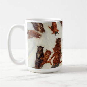 The Tabby Toboggan Club by Louis William Wain Coffee Mug