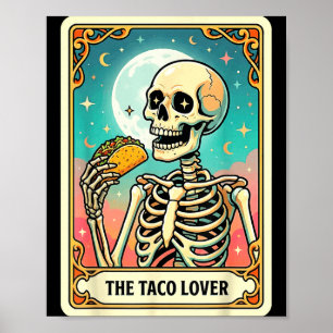The taco lover tarot card poster
