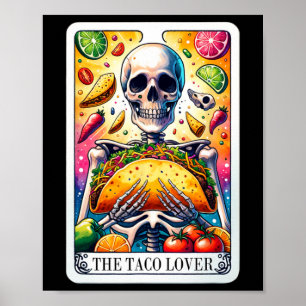 The Taco Lover Tarot Card Taco Tuesday Cinco De Ma Poster