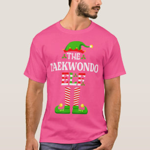 The Taekwondo Elf Funny Christmas Family Matching T-Shirt