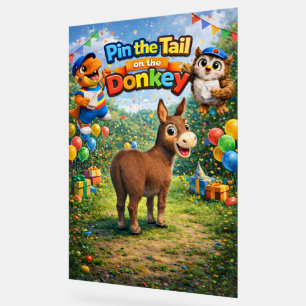 The tail on the donkey deluxe party game poster de