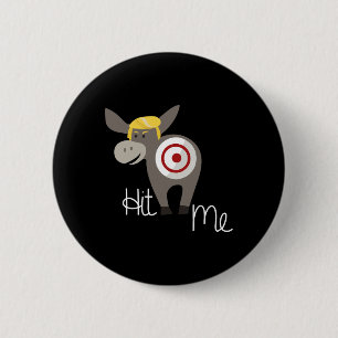 The Tail On The Donkey Trump 6 Cm Round Badge