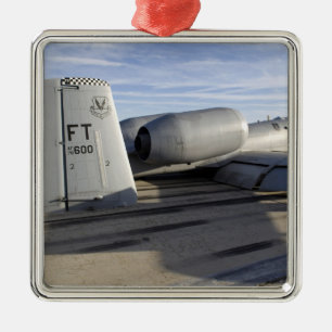 The tail section of an A-10 Thunderbolt II Metal Tree Decoration