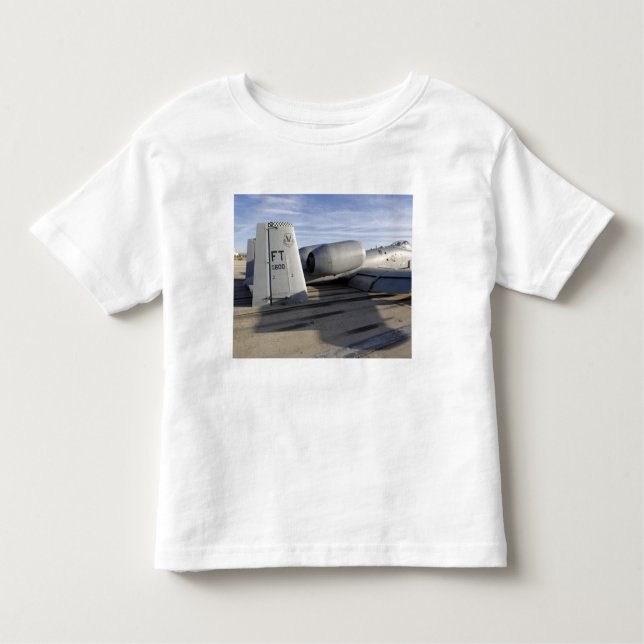 The tail section of an A-10 Thunderbolt II Toddler T-Shirt (Front)