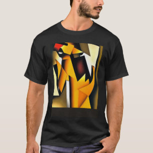 The Tail Wagging The Dog Geometric Abstract T-Shirt
