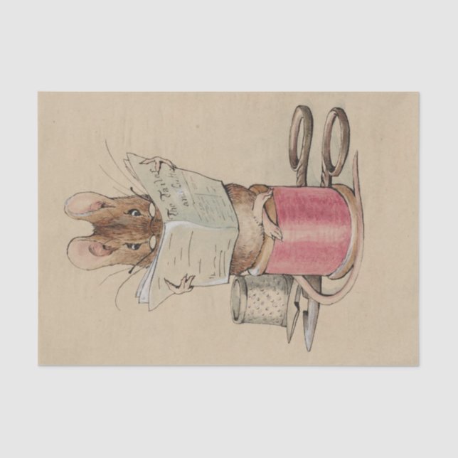 The Tailor Mouse | Illustration by Beatrix Potter Tissue Paper (Front)