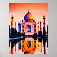 The Taj Mahal Against a Sunset Sky