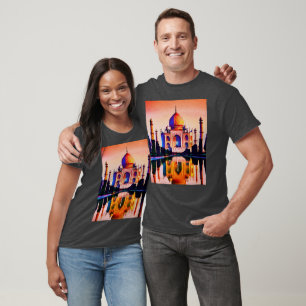 The Taj Mahal Against a Sunset Sky T-Shirt