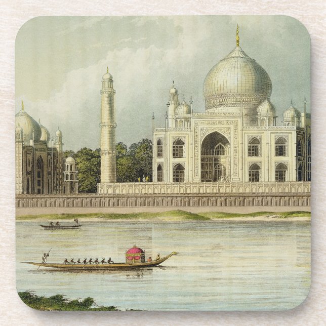 The Taj Mahal, Tomb of the Emperor Shah Jehan and Coaster (Front)
