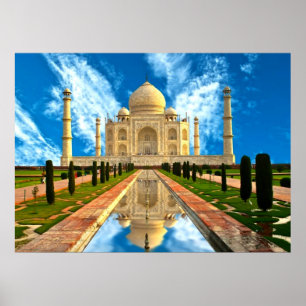 The Taj Mahal, worlds most beautiful houses Poster