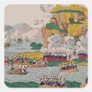 The Taking of Algiers by the French Square Sticker