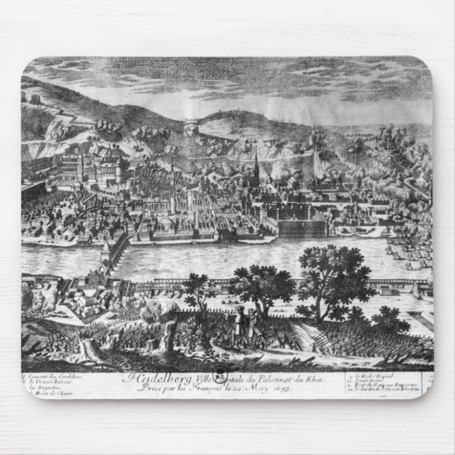 The taking of Heidelberg on 22th May 1693 Mouse Pad (Front)