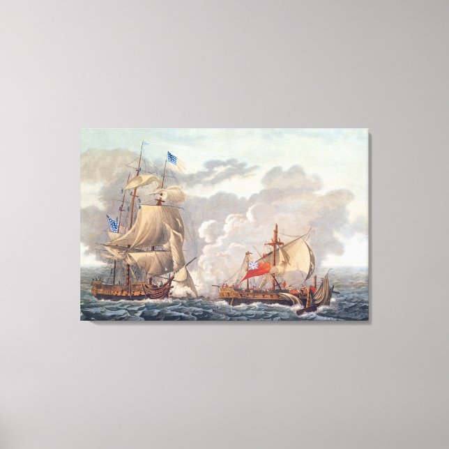 The Taking of the English Vessel 'The Java' Canvas Print (Front)