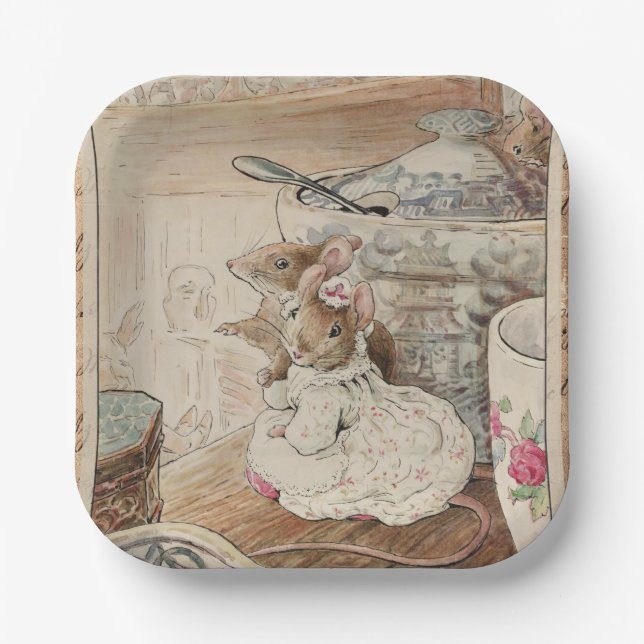 The Tale of Two Bad Mice, Paper Plates (Front)