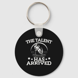 The Talent Has Arrived Funny Ice Hockey Player Men Key Ring