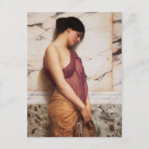 The Tambourine Girl by John William Godward Postcard