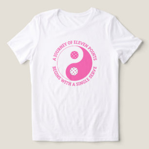 The Tao of Pickleball Funny Yin Yang Pickleball Tri-Blend Shirt
