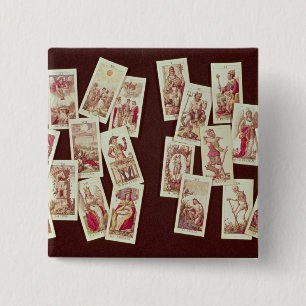 The tarot cards of the Major Arcana 15 Cm Square Badge