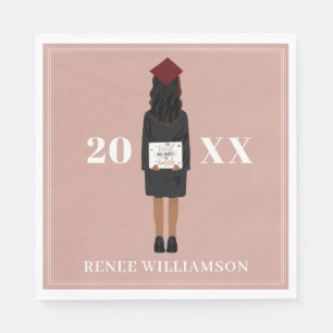 The Tassel was Worth the Hassle Pink Graduate Napkin